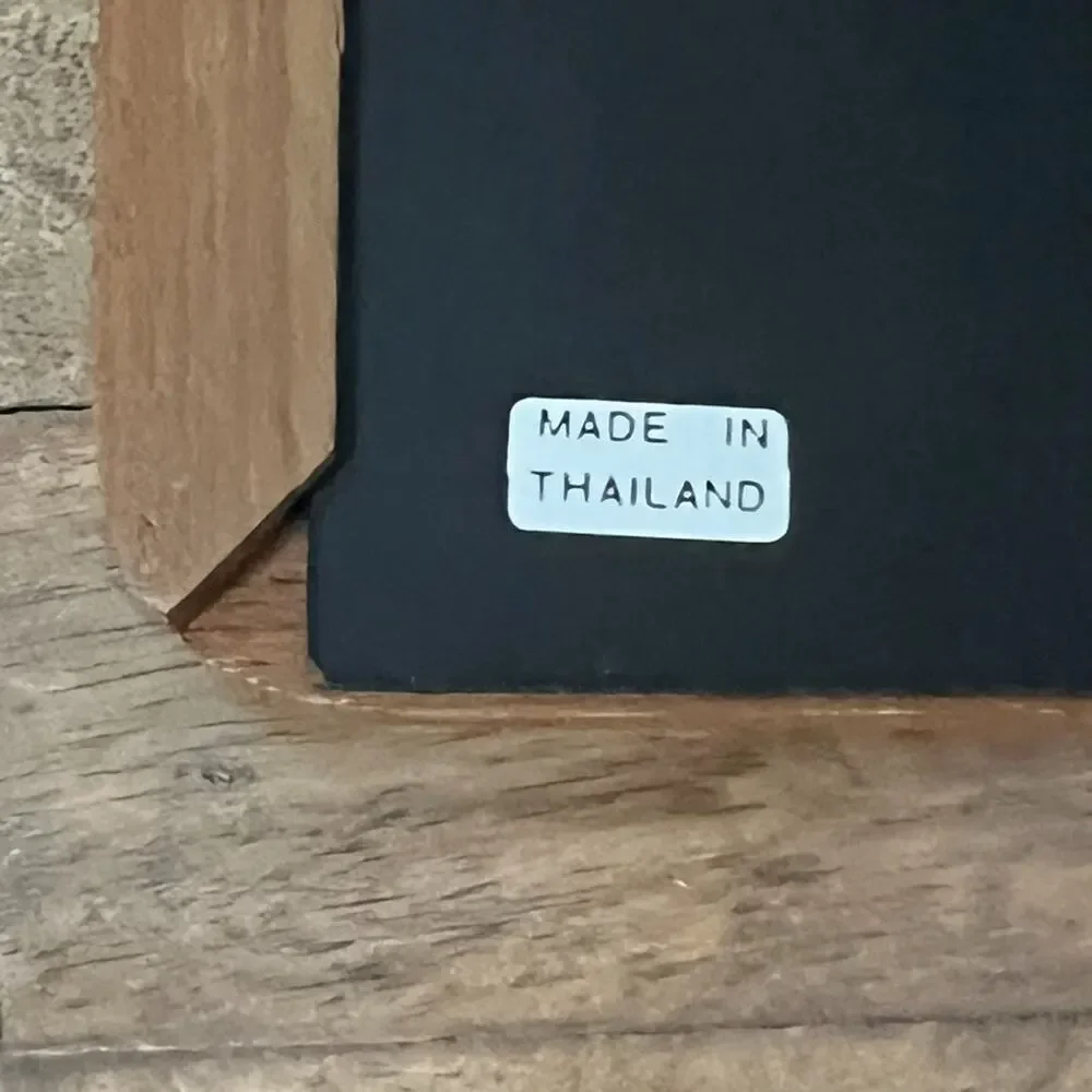 Contemporary Quality Wood Frame For 7.5x10 Pecan Color Made in Thailand
